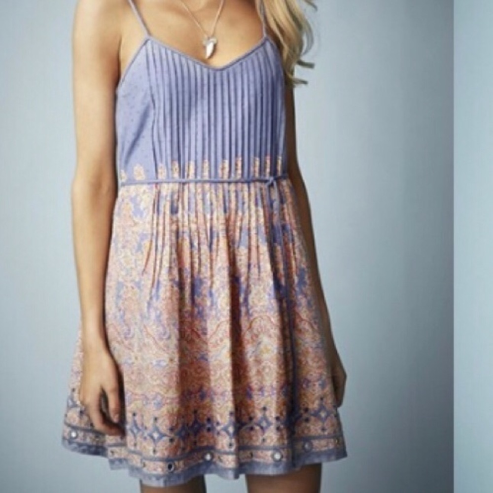 Kate Moss x topshop paisley embroidered dress